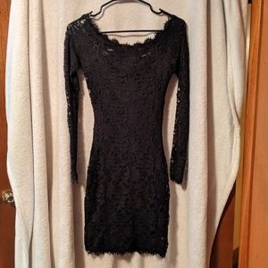 Black Lace Minidress